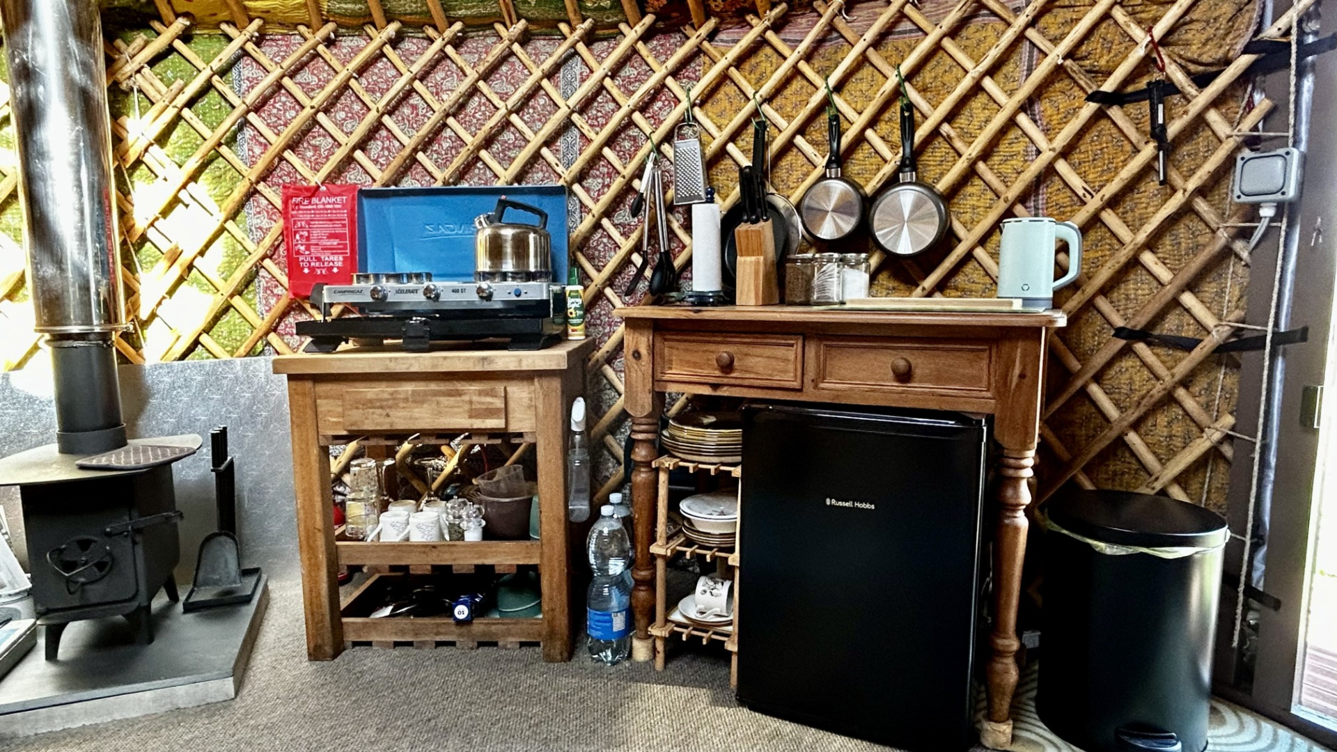 Primrose's Campers Kitchen with all the essentials. 