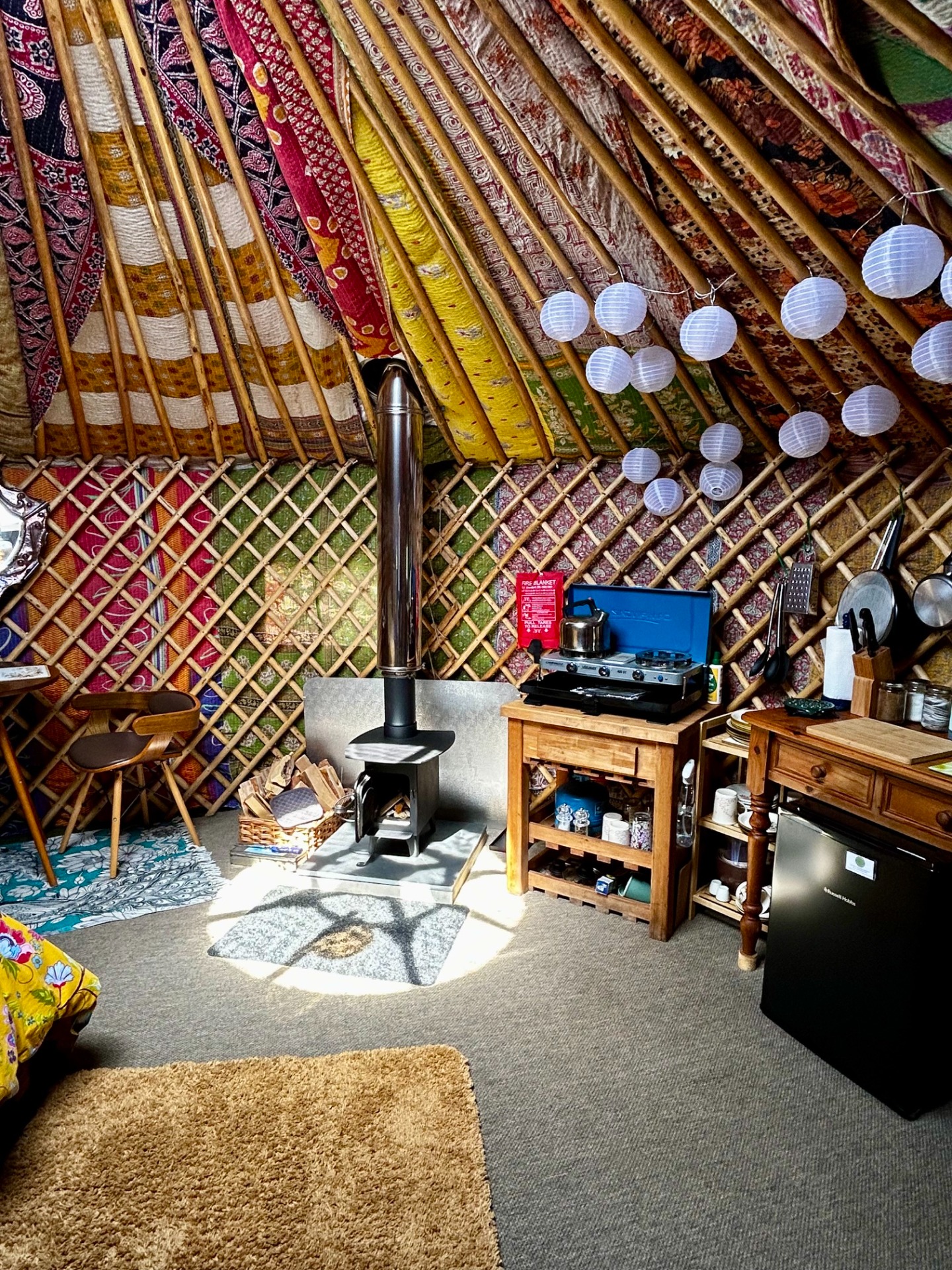 Primrose Yurt Kitchenette