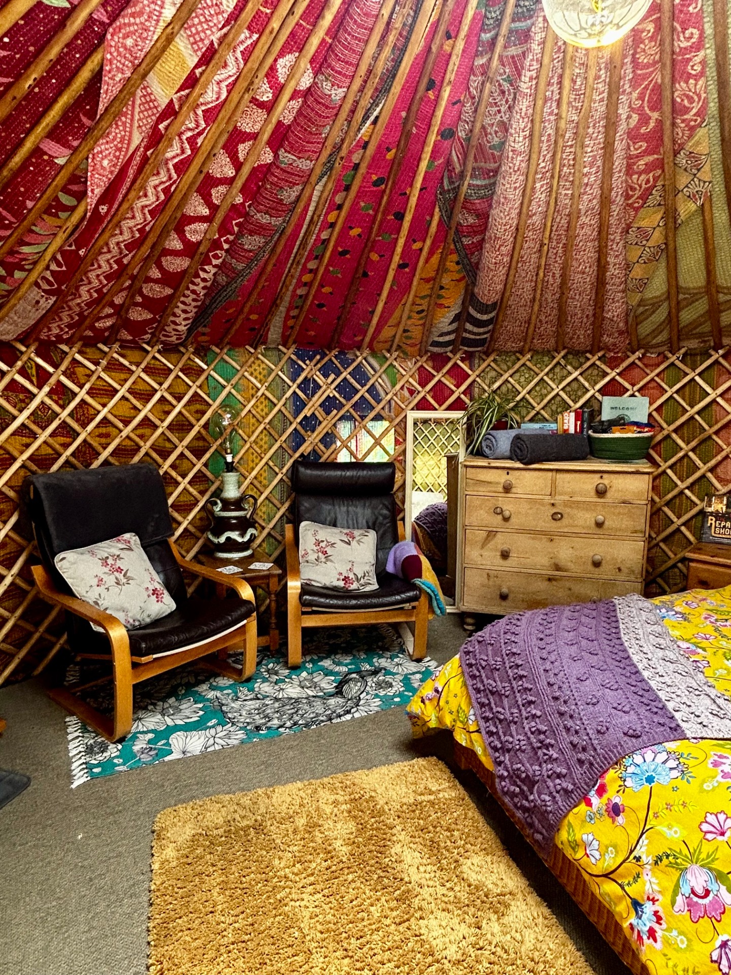 Primrose Yurt Comfy Seating